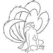 coloriage naruto se transforme en kyubi